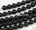 JE027 Wholesale Jet Gagate Loose Beads, Round 4mm 16"