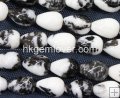 ZB004 White Zebra Jasper, Wholesale beads, Teardrop 10*14mm