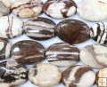 ZB071 Australian brown zebra jasper oval 18*25mm