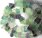 FB004 multi color fluorite freedom jewelry making beads 10*20mm