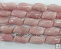 PO012 genuine loose beads on sale pink opal S shape Oval 10*20mm