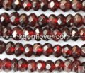 GN006 Natural Garnet Gemstone beads Faceted Rondelle 4*7mM