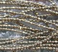 PY118 Faceted pyrite gemstone beads round 2mm