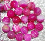 A146 Pink Madagascar Agate Round 18mm, Bead Wholesale