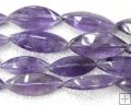 AM082 Faceted amethyst gemstone beads for sale 12*25mm 16"