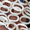 WL001 White water shell loose beads oval donut 25×35mm