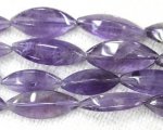 AM082 Faceted amethyst gemstone beads for sale 12*25mm 16"