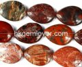 FJ014 brecciated jasper gemstone beads teardrop 18*25mm
