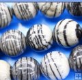 ZB038 Zebra jasper loose beads round 14mm