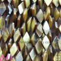 WL132 gold water shell loose beads rhombus 9×13mm