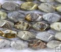 BM046 Broiche agate Loose beads 8*15mm s shape