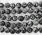 FN007 snowflake obsidian gemstone beads smooth round 6mm