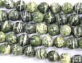 GZ060 wholesale gemstone Green zebra jasper smooth round 10mm
