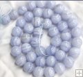 BC004 Wholesale Gemstone Beads Blue Chalcedony Round 9mm, 16"