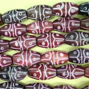 CJ010 Carved jade loose beads 11*21mm