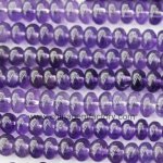 ACM110 natural Amethyst loose beads rondelle 3*5mm