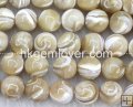 SS027 Wholesale Sea shell beads, Round 5mm 16"
