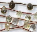 SK008 Faceted smoky quartz wholesale Teardrop 6*9mm