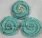 PE255 Blue turquoise Gemstone beads flower pendant 38mm