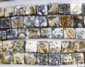 O011 Wholesale Gemstone Beads, Moss Opal, Square 12mm, 16"