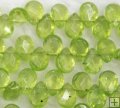 OL001 Faceted Wholesale Green Olivine teardrop beads 5*7MM