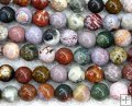 OC004 Wholesale Ocean Jasper Gemstone beads, Round 4mm, 16"