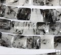 QT268 Natural Rutilated Quartz, Square 18mm, 16"