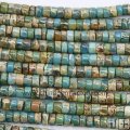 AQA047 Natural Aqua Terra Jasper loose beads rondelle 2*4mm