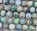 CM031 Natural Chrysocolla round 8mm 15.5 inch
