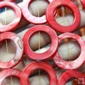 WL017 red water shell loose beads coin donut 30mm